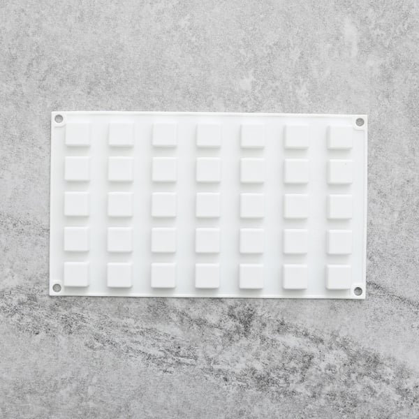 Fyrkanter 35st Silikonform | Mousseform Pralinform