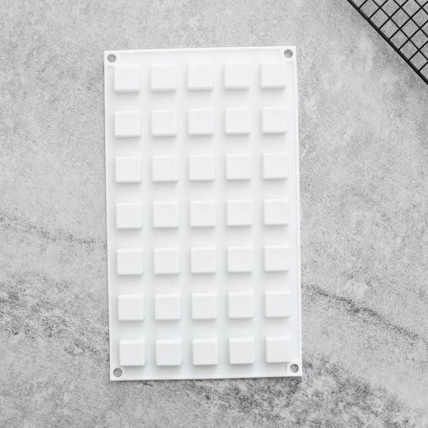 Fyrkanter 35st Silikonform | Mousseform Pralinform