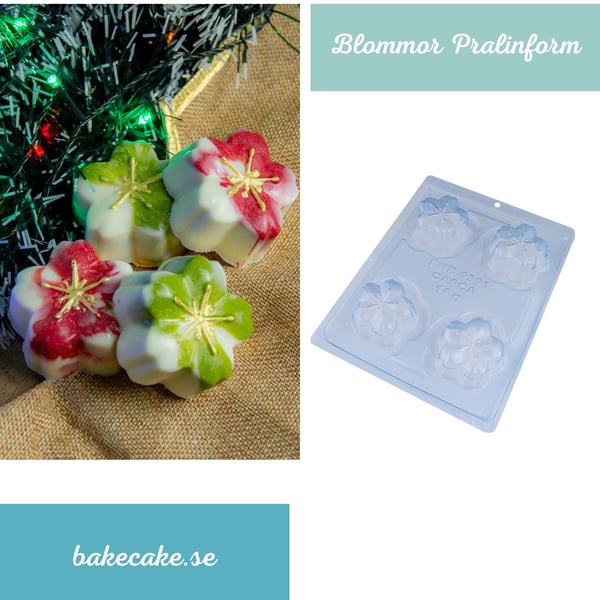 Pralinform Blomma Chokladform - BWB 9991 - Special 3 Part Mold