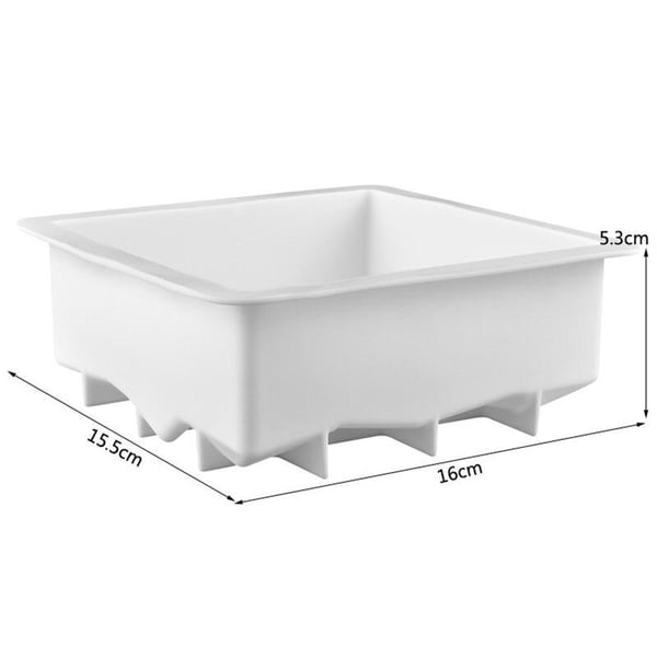 Diamant Fyrkantig Silikonform, Bakform, Chokladform, Mousseform