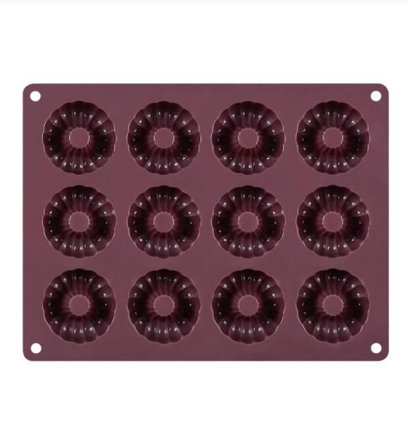 Mini Sockerkakor Munkar 12 st Silikonform | Mousseform
