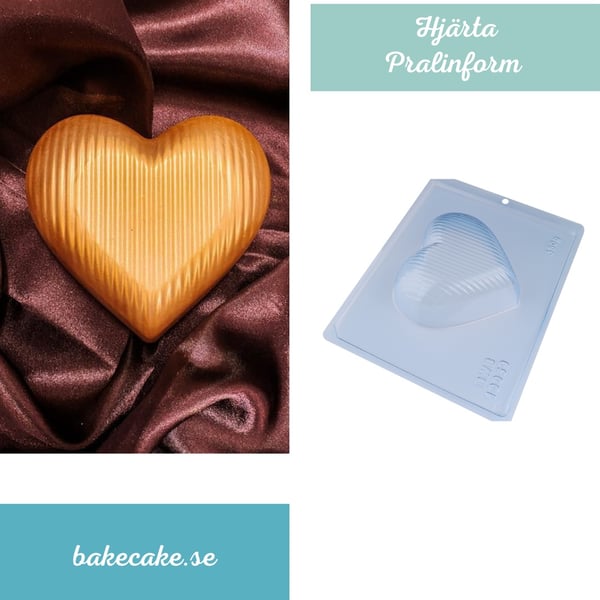 Pralinform Hjärta 350g Chokladform - BWB 10059 - Special 3 Part Mold