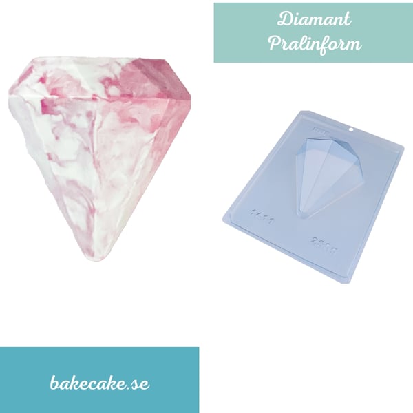 Pralinform Diamant 250g - BWB 1411 - Special 3 Part Mold