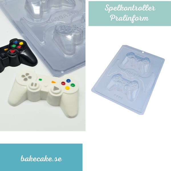 Pralinform Spelkontroll Chokladform - BWB 9661 - Special 3 Part Mold Pralinform Spelkontroll Chokladform - BWB 9661 - Special 3 Part Mold