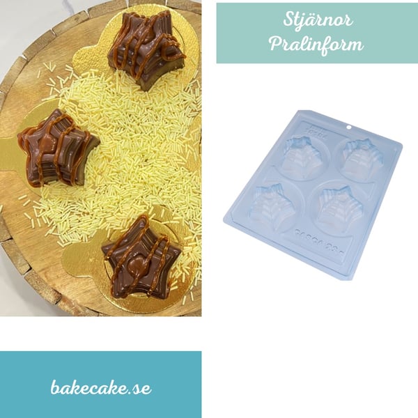 Pralinform Stjärna Chokladform - BWB 10104 - Special 3 Part Mold