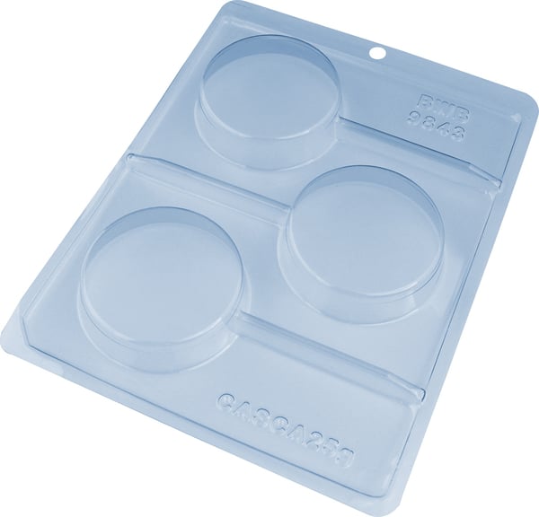 Pralinform Rund Klubba - Oreo - Chokladform - BWB 9843 - Special 3 Part Mold
