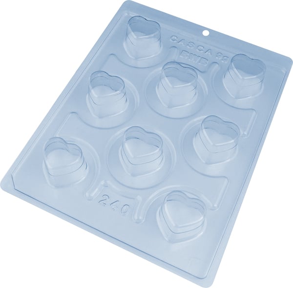 Pralinform Hjärta Chokladform - BWB 240 - Special 3 Part Mold