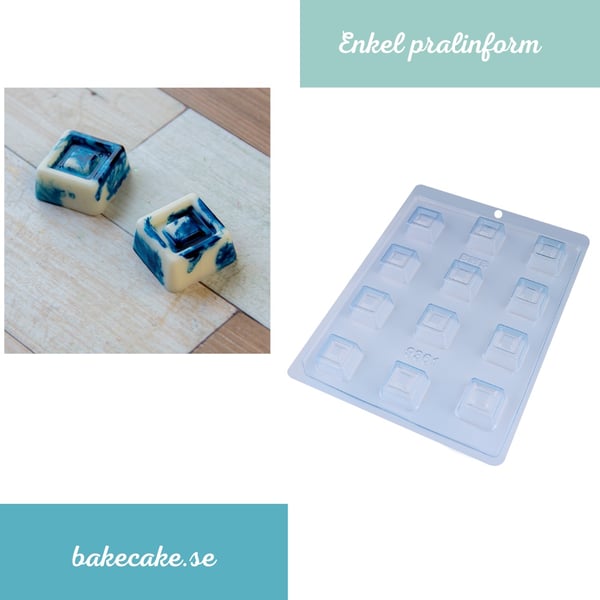Pralinform Fyrkant Chokladform - BWB 9361