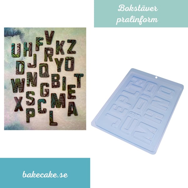 Pralinform Bokstäver Chokladform - BWB 256