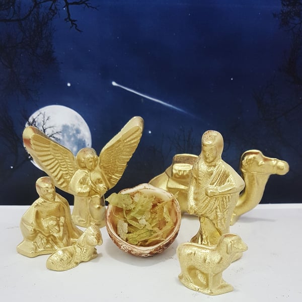 Pralinform Julkrubba figurer - Chokladform - BWB 171