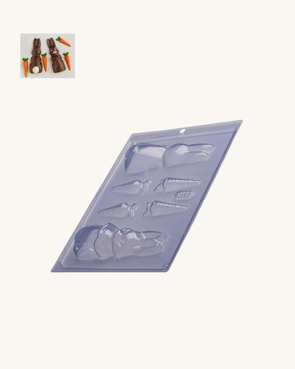 Pralineform Kanin, Gulerod - Chokoladeform - Porto Formas 110