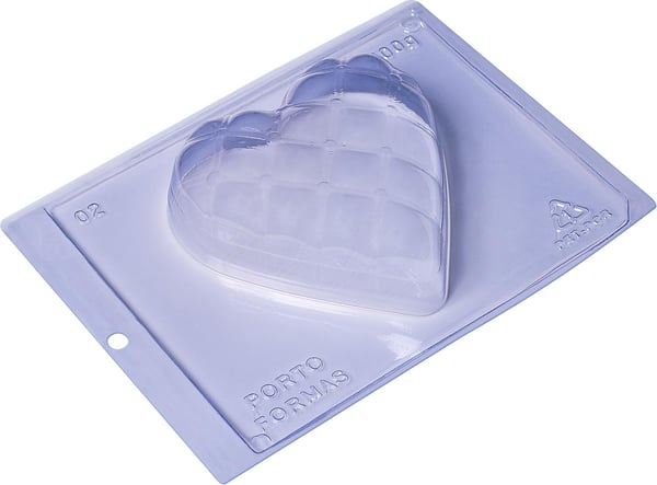 Pralinform Hjärta Chokladform - Porto Formas 02 - Special 3 Part Mold