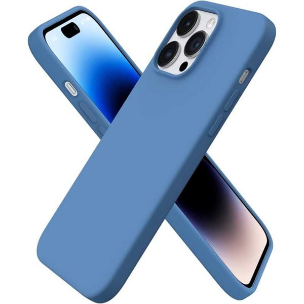 Kuminen iskunkestävä kotelo iPhone 15 Pro - Sininen