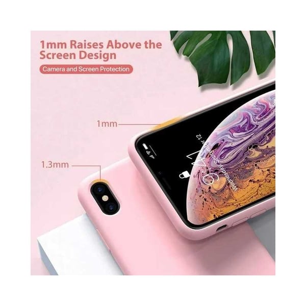 Gummibelagt støtsikkert deksel iPhone XR - Rosa