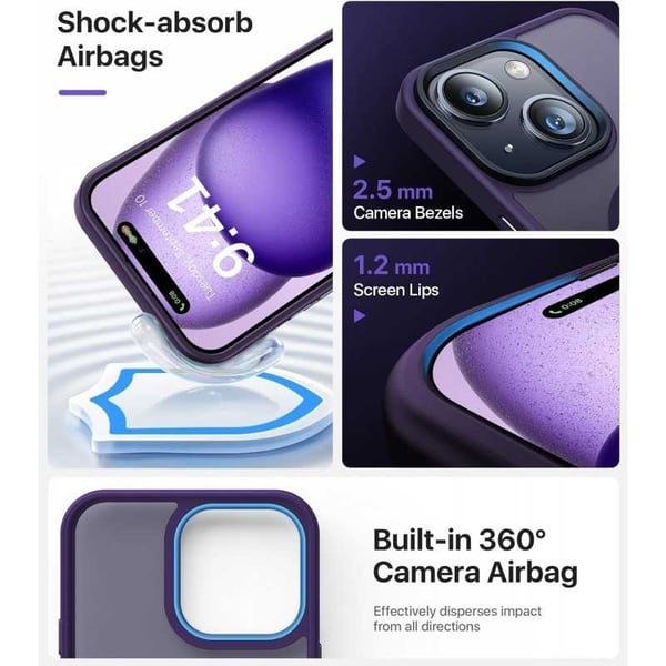 iPhone 11 läpinäkyvä iskunvaimenninkotelo, MagSafe-yhteensopiva V2