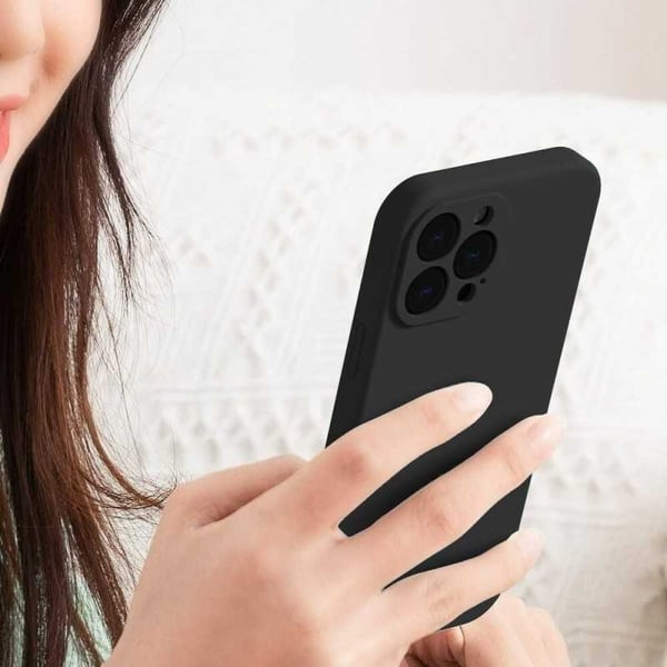 iPhone 13 Pro Kuminen Shell Liquid - Musta