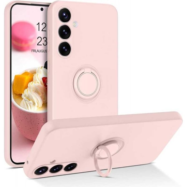 Samsung S24 Plus Stöttåligt Skal med Ringhållare CamShield - Rosa Samsung S24 Plus Stöttåligt Skal med Ringhållare CamShield - Rosa