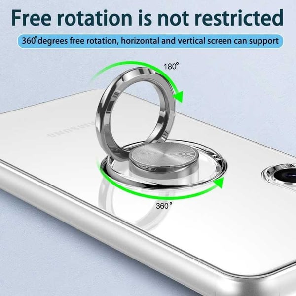 Samsung S24 Plus iskunkestävä suojus sormustelineellä Fresh
