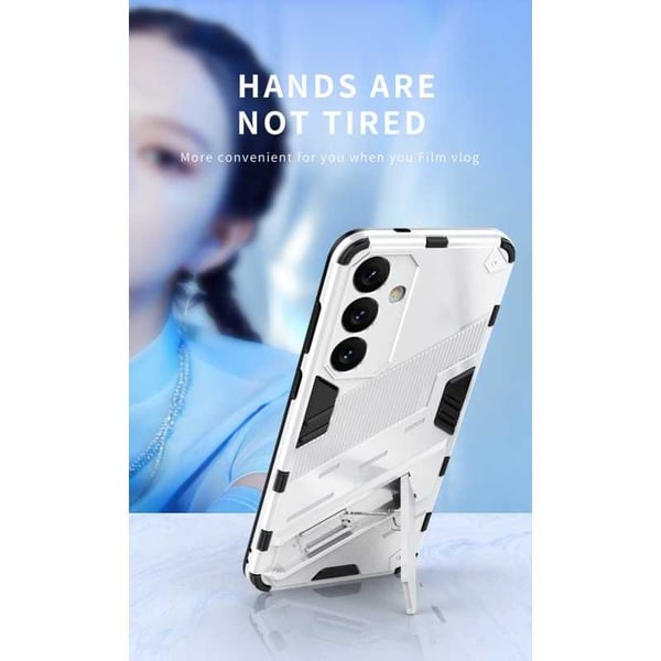 Samsung S24 Plus Iskunkestävä kotelo jalustalla ThinArmor V2 - Musta