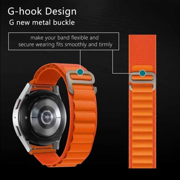 Universaali kestävä rannekoru Titan's Grip V4 22mm - Orange