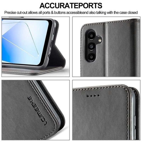 LC.IMEEKE lompakkokotelo Samsung A15 5G - Harmaa