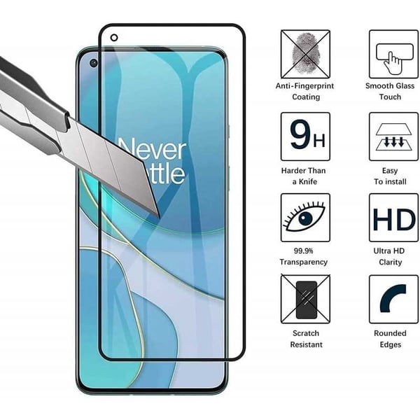 OnePlus Nord CE 2 Lite 5G FullFrame 0,26 mm 2,5D 9H karkaistu lasi
