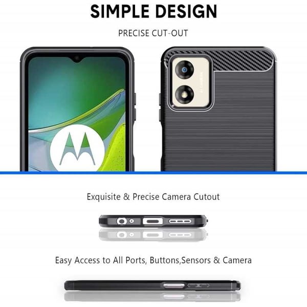 Motorola Moto E13 iskunkestävä SlimCarbon kotelo