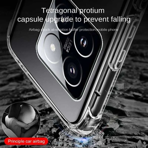 Xiaomi 14 iskuja vaimentava silikonikotelo Shockr