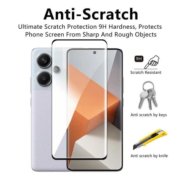 Xiaomi Redmi Note 13 / 13 Pro FullFrame 0,26 mm 2,5D 9H karkaistu lasi