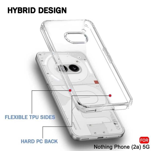Nothing Phone 2a Stöttåligt Skal med Förstärkta Hörn