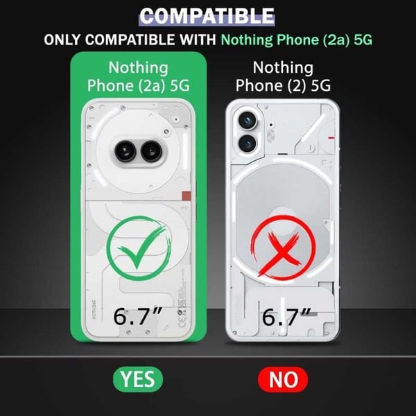 Nothing Phone 2a Stöttåligt Skal med Förstärkta Hörn