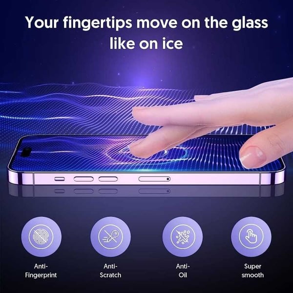 iPhone 16 Privacy Härdat glas 0.26mm 2.5D 9H