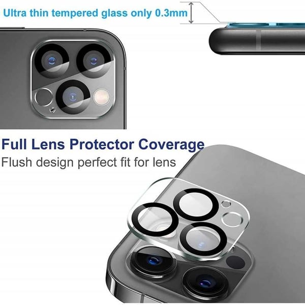 2-PACK iPhone 16 Pro / 16 Pro Max Kameraskydd