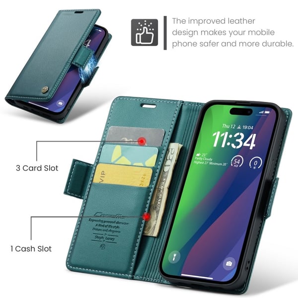 CaseMe Skin Pro Fodral iPhone 15 Plus - Grön