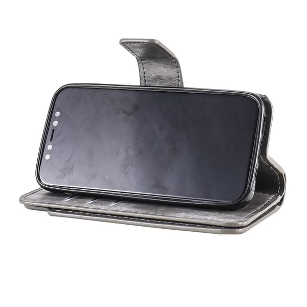 iPhone 14 Praktisk Plånboksfodral med 12-Fack Array V4 - Grå