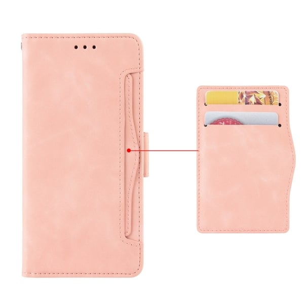 Samsung A25 5G lompakkokotelo PU-nahkainen 6-POCKET Winston V3 - Ruusukulta