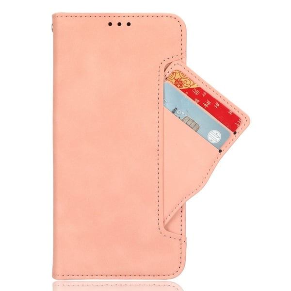 Samsung A35 5G lompakkokotelo PU-nahkainen 6-POCKET Winston V3 - Ruusukulta