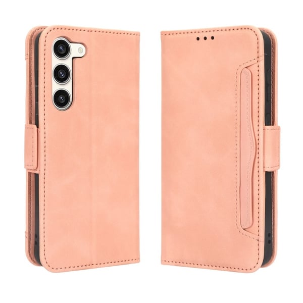 Samsung A35 5G lompakkokotelo PU-nahkainen 6-POCKET Winston V3 - Ruusukulta