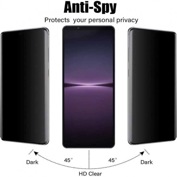 Xperia 1 VI Privacy Härdat glas 0.26mm 2.5D 9H