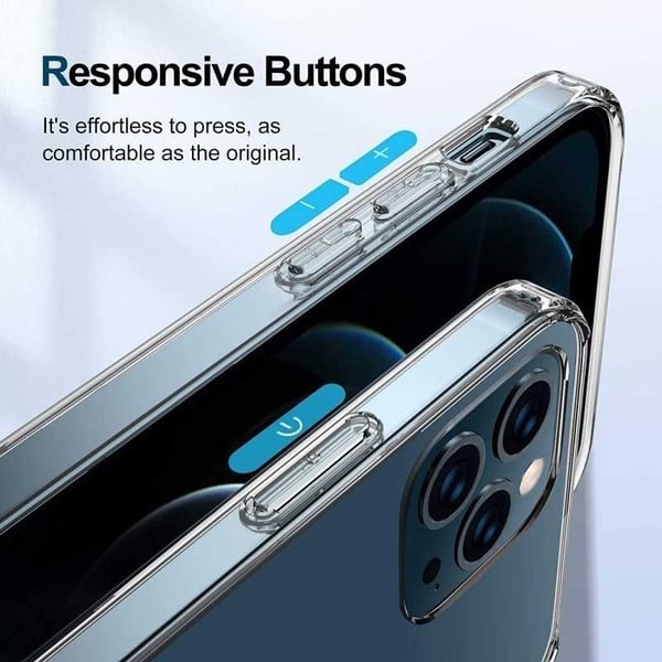 iPhone 16 Pro Max Transparent Stötdämpande Skal MagSafe-Kompatibelt