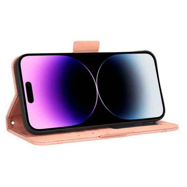 iPhone 16 Pro Max Plånboksfodral PU-Läder 6-FACK Winston V3 - Rosenguld