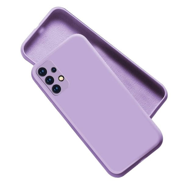 Samsung A32 5G Gummibelagd Matt Skal Kameraskydd Liquid - Lila