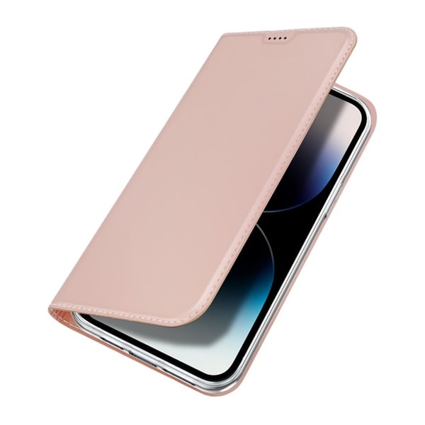 iPhone 16 Pro Dux Ducis Skin Pro Flipfodral med Kortfack - Roseguld