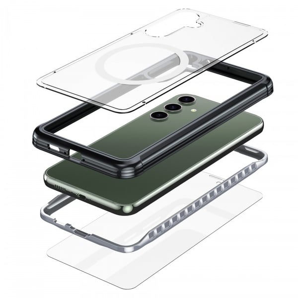 Samsung S23 FE Heltäckande Magsafe Premium 3D Skal 3in1 ThreeSixty