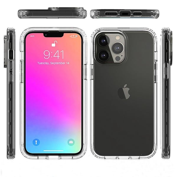 iPhone 12 / 12 Pro Heltäckande Premium 3D Skal 3in1 ThreeSixty Clear
