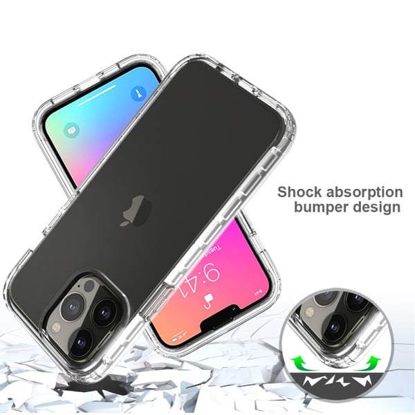iPhone 13 Pro Max Heltäckande Premium 3D Skal 3in1 ThreeSixty Clear