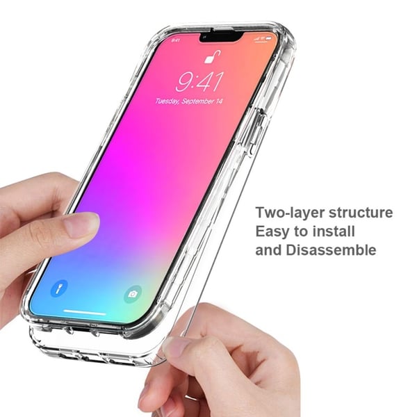 iPhone 13 Pro Max Heltäckande Premium 3D Skal 3in1 ThreeSixty Clear
