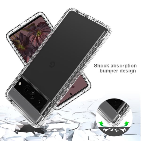 Google Pixel 7 Pro Heltäckande Premium 3D Skal 3in1 ThreeSixty Clear