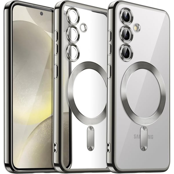 Stöttåligt MagSafe Kompatibelt Skal Samsung S24 FE - Silver