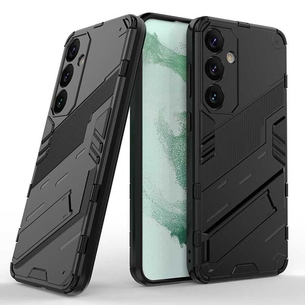 Samsung S25 Plus Stöttåligt Skal med Kickstand ThinArmor V2 - Svart